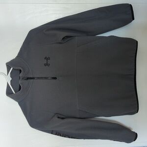 Under Armour Gray Coldgear Loose Fit Fleece 1/4 Zip Pullover Youth Medium (8)